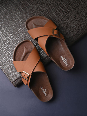 UNDERROUTE Men Sandals(Tan , 9)