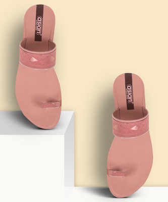 asian Women Flats(Pink , 7)
