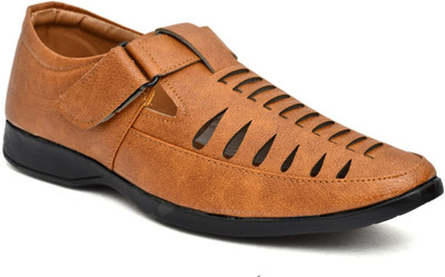 Swati enterprises Men Sandals(Tan , 8)