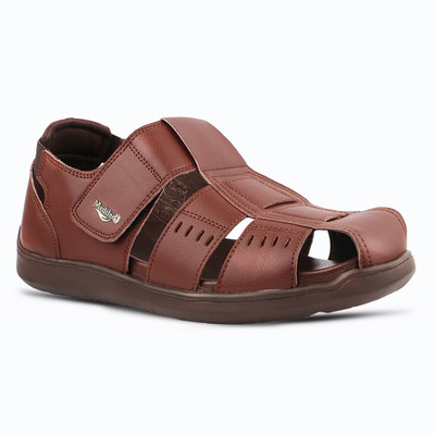 MEDIFEET Men Sandals(Brown , 8)