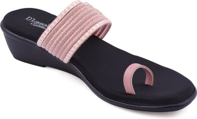 DLORZERI Women Flats(Black , 8)