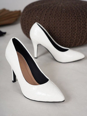 Dressberry Women Heels(White , 7)