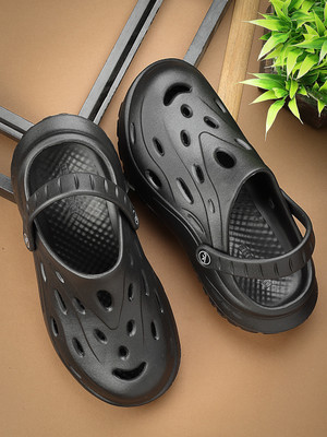 BERSACHE Men Sandals(Black , 9)