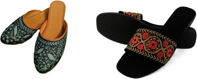 Dualstep Women Flats(Black, Black , 7)