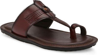 ANOUK Perfect Soft Lightweight Toe Loop Men Sandals(Brown , 11)