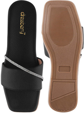 Dressberry Women Flats(Black , 8)