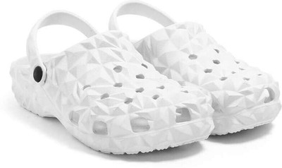 FIGHTER Men Clogs(White , 7)