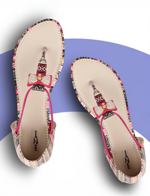 Shezone Women Flats(Pink , 40)