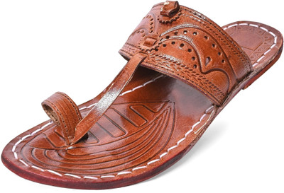Kolhapuri Men Flats(Tan , 7)
