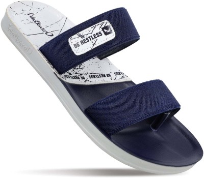 WALKAROO Men Sandals(Blue, White , 8)