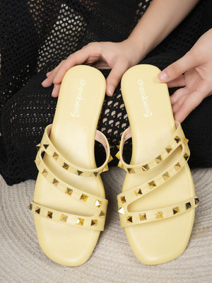 Dressberry Women Flats(Yellow , 7)