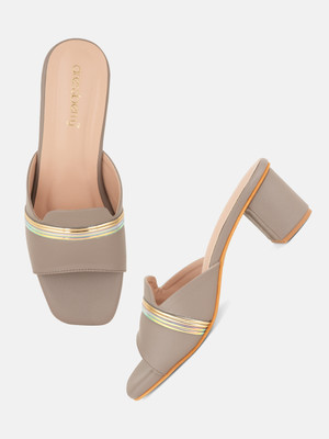 Dressberry Women Heels(Grey , 8)