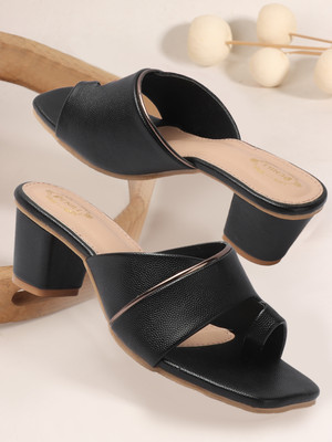 Denill Women Heels(Black , 7)