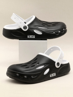 TOE CANDY Men Clogs(Black , 6)