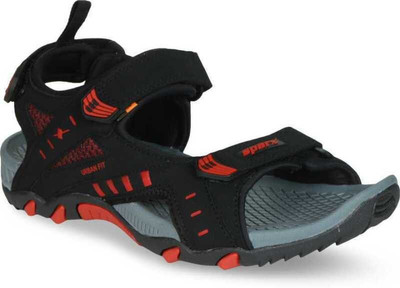 Sparx SS 485 Men Sports Sandals(Black, Red , 10)