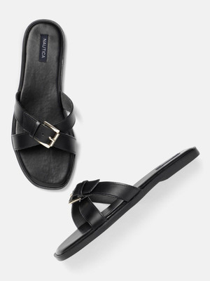 NAUTICA Women Flats(Black , 8)