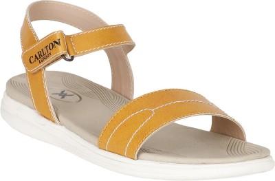 CARLTON LONDON Women Sports Sandals(Tan , 5)