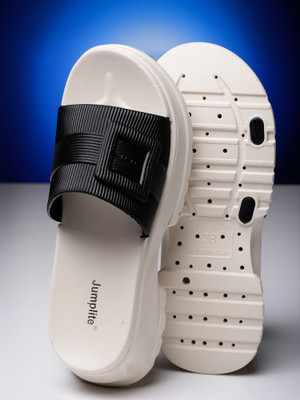 JUMPLITE Lightweight Comfort Summer Trendy Premium Stylish Party Casual Extra Soft Women Heels(Black , 5)