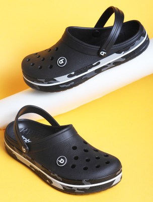 Koburg Lite Men's Clog |Adjustable Back Strap | Stylish & Anti-Skid | Waterproof KF-414 Men Clogs(Black , 10)