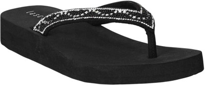LASCIA Women Wedges(Black , 10)