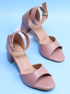 TRASE Women Heels(Pink , 3)