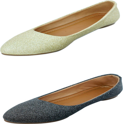 KOMOPT Women Bellies(Gold , 4)