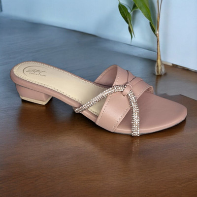 Zuliet Collection Women Heels(Pink , 8)