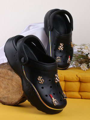 Alishtezia Women Clogs(Black , 5)