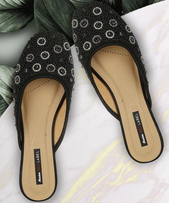 Bata Women Flats(Black , 4)