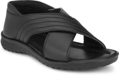 1AAROW Men Sandals(Black , 12)