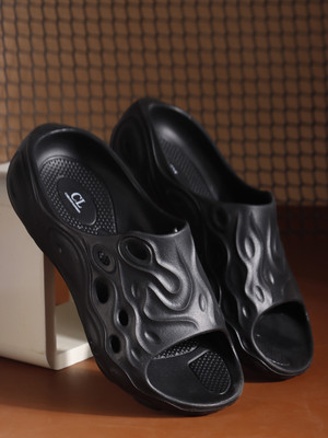CARLTON LONDON Men Slides(Black , 9)