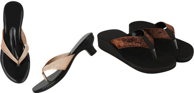 kishu Women Heels(Brown, Brown , 8)