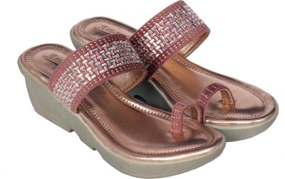 Amayra Collections Women Brown Wedges