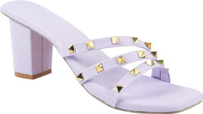 TRYME Women Heels(Purple , 4)