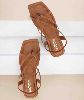 Bambam Women Flats(Tan , 8)