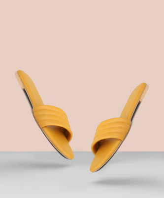 Inc.5 Women Flats(Yellow , 5)