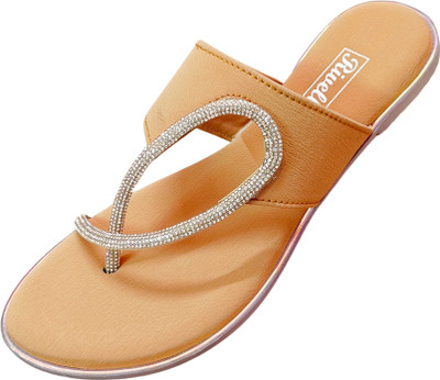 Rivelle Women Flats(Brown , 5)