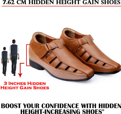 BXXY Men Sandals(Tan , 9)