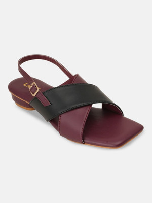 LAVIE Women Heels(Maroon , 9)