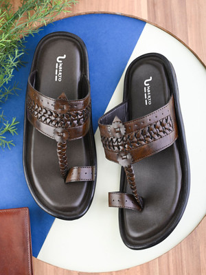 Umberto Men Sandals(Brown , 10)