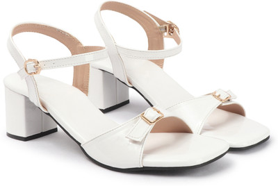 SHUPSHOO Women Heels(White , 8)