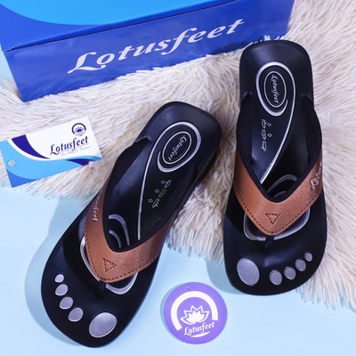 LOTUSFEET Women Heels(Brown , 6)