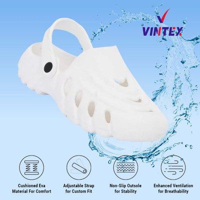 Vintex Men Sandals(White , 8)