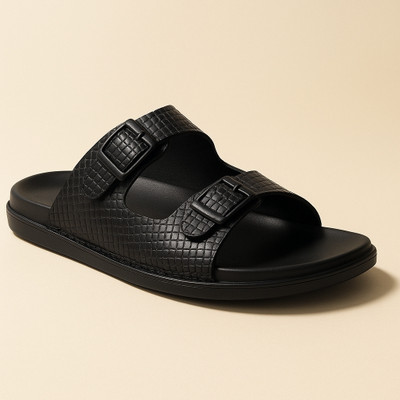 SF Men Sandals(Black , 10)