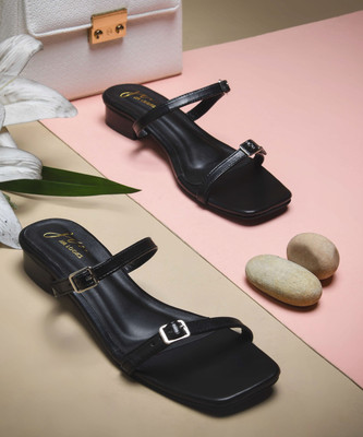 jm looks Women Flats(Black , 7)