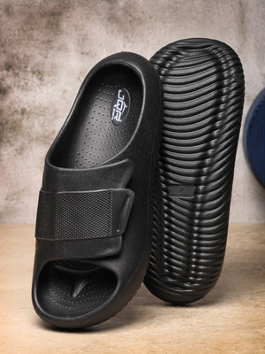 JQR Men Slides(Black , 6)