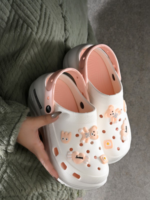 Footup Newly Launch | Classic Ultra Soft | Cushion | Comfortable|Premium|Stylish|Trendy Women Clogs(Off White , 3)