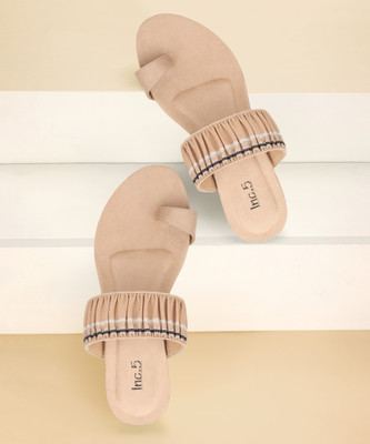 Inc.5 Women Wedges(Beige , 4)