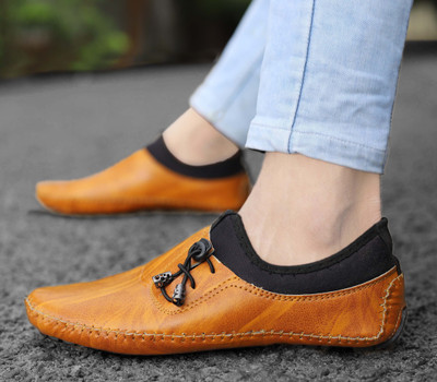 K' Footlance Men Casual(Tan , 6)