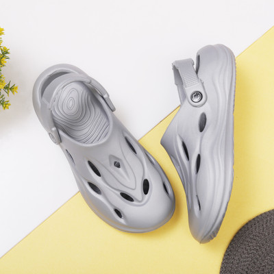 EVOK Men Clogs(Grey , 6)
